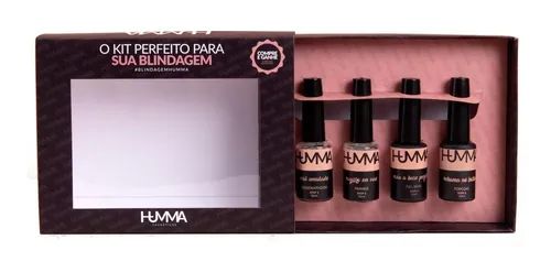 Humma Kit Blindagem Gel Base Primer Desidratador E Top Coat