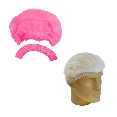 Touca Descartável PP Tnt Rosa C/12