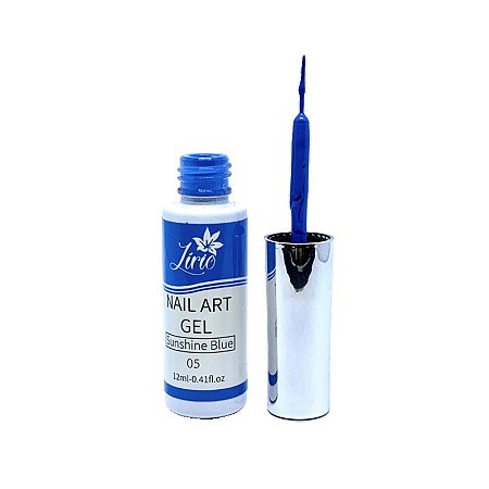 Esmalte Em Gel Liner Lirio 05 Azul 12ml