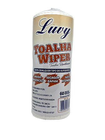 Toalha Pano De Limpeza Rolo C/60 Folhas