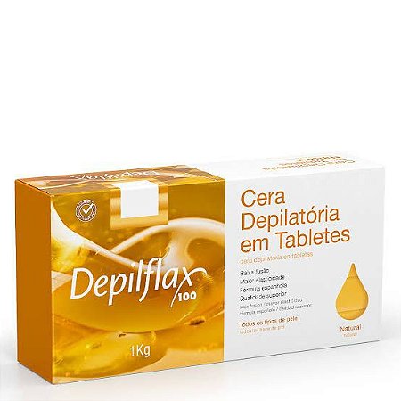 Depilflax Cera Depilatória Em Barra Natural 1kg