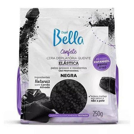Depil Bella Cera Confete Negra 250gr
