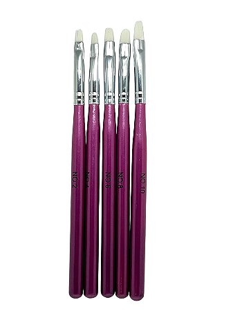 Pincel Para Gel Kit C/5 - Gel