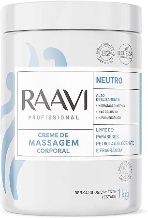 Raavi Creme De Massagem Neutro 1Kg