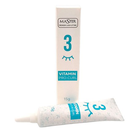 Cílios Permanente Lash Lifting Passo 3 Master Vitamin Pro Curl