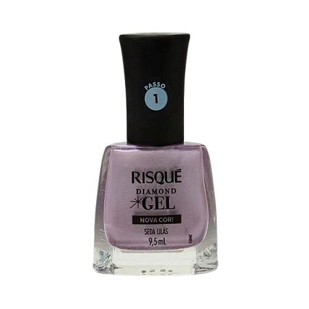 Esmalte Risque Diamond Gel Seda Lilás 9,5ml
