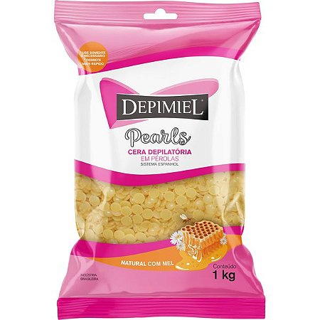 Depimiel Cera Depilatória Natural Com Mel Em Pérolas 1kg