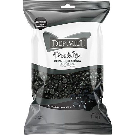 Depimiel Cera Depilatória Negra Em Pérolas 1kg