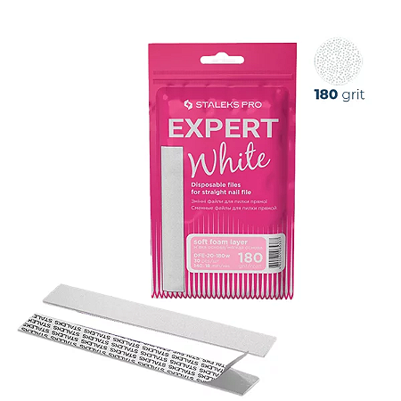 Staleks Lixa Refil Grão 180 - Larga - Série Expert 20 - 30 unid. - DFE-20-180w