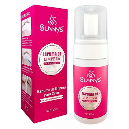 Espuma De Limpeza Para Cílios Sunnys 100ML