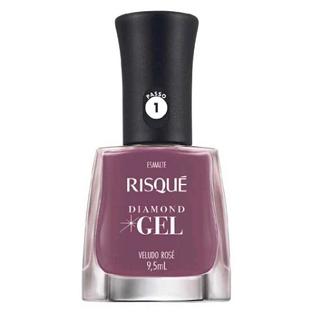 Esmalte Risque Diamond Gel Veludo Rosé 9,5ml