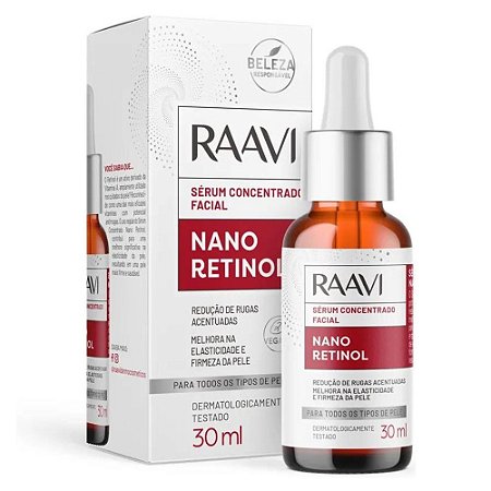 Raavi Sérum Facial Concentrado Nano Retinol 30ml