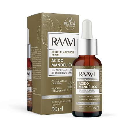 Raavi Sérum Facial Clareador Ácido Mandélico 30ml