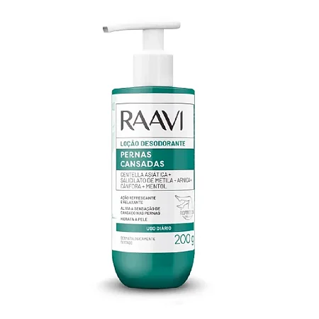 Raavi Loção Desodorante Pernas Cansadas 200g