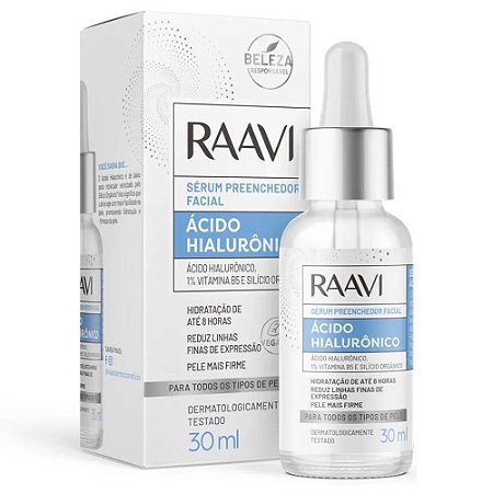 Raavi Sérum Preenchedor Facial Ácido Hialurônico 30ml