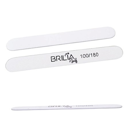 Brilia Nails Lixa Reta Slim 100/180 - Und