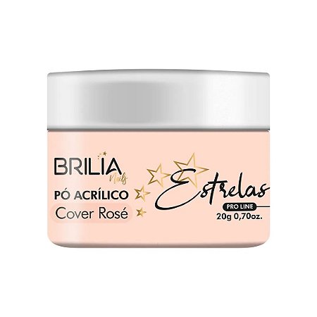 Brilia Nails Pó Acrílico Cover Rose 20gr
