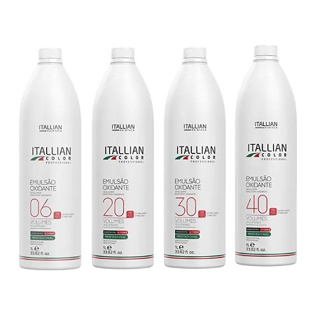 Itallian Color Água Oxigenada Ox 1lt - Escolha o Volume