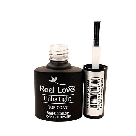 Real Love Top Coat Linha Light 8ml