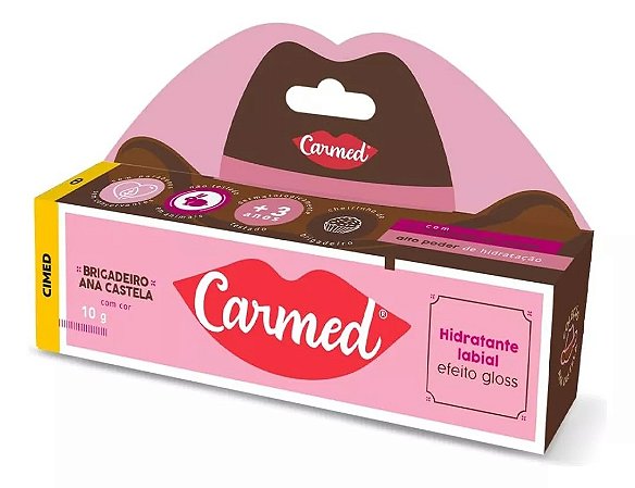 Carmed Hidratante Labial Ana Castela Brigadeiro 10g