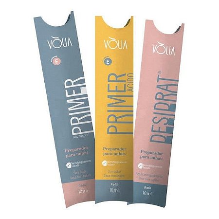 Volia Sache Kit Primer Adesivador + Primer Ácido + Desidrat