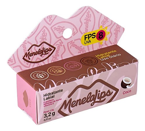 Menela Balm Hidratante Labial De Coco Menelalips Fps 8 - 3,2g