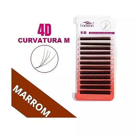 Cílios Fadvan W 4d Mix 8-14 0.07d (LU-M) - Marrom