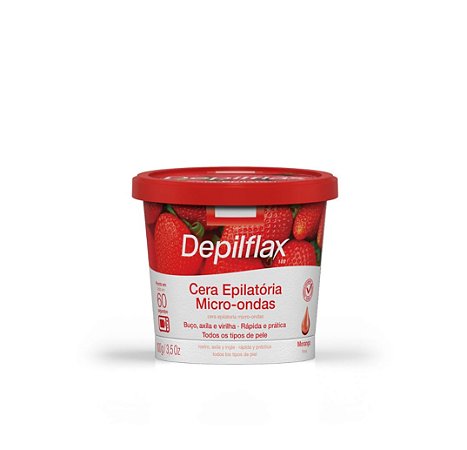 Depilflax Cera De Microondas Morango 100g