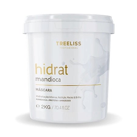Tree Liss Máscara Hidratação Cabelo Mandioca Lavatório 2Kg