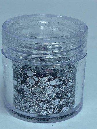 Decoração Glitter/lantejoula Prata
