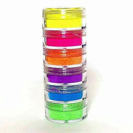 Decoração Pigmento Neon C/6