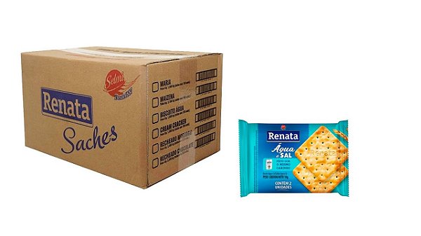 Mini Biscoito Salgado Embalado Individual Cx180 Saches