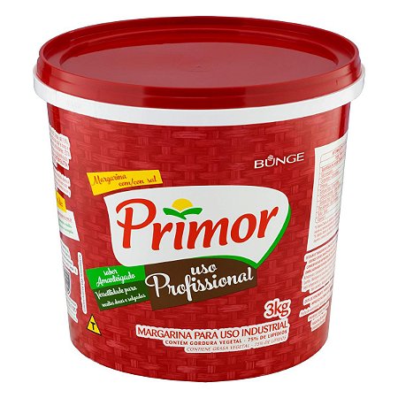 Margarina Balde 3kg Cremosa Com Sal Uso Industrial