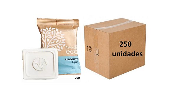 Mini Sabonete Quadrado Luxo Eco 20gr Hotel Pousada 250un