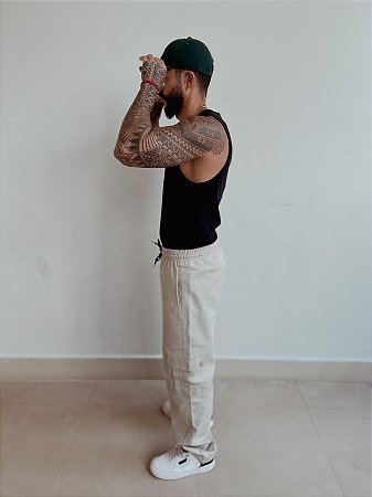 Calça Cargo Reta - Khaki