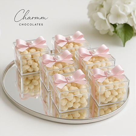Kit com 20 Caixinhas de Pipoca Gourmet - Acrílico 6 cm