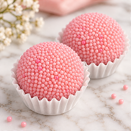 Rosé Suave | Brigadeiro Gourmet de Morango para Eventos e Festas