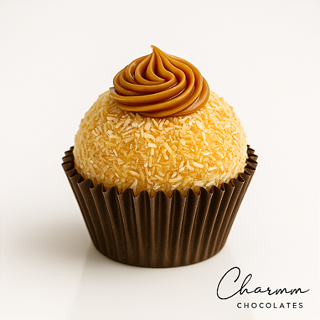 Brûlée Tropical | Brigadeiro Gourmet de Doce de Leite com Coco Tostado para Eventos