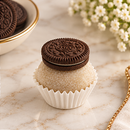 Noir & Creme | Brigadeiro com Mini Oreo e Base de Baunilha Suave