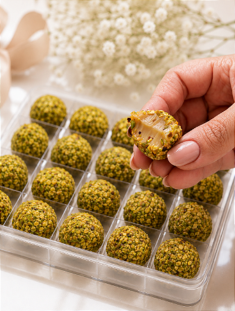 Pistacchio di Charme | Brigadeiro com Pistache Inteiro Tostado