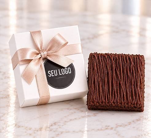 Caixa Essenza – Brownie Gourmet Personalizado com Logo