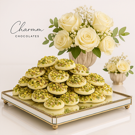 Dragées de Pistache (chocolate branco com pistache)