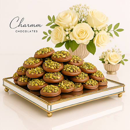 Dragées de Pistache (chocolate ao leite com pistache)