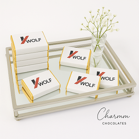 Barra de Chocolate Corporativa 10 g Personalizada | Charmm Chocolates