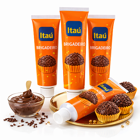 Bisnaga de Brigadeiro Belga Corporativa Personalizada