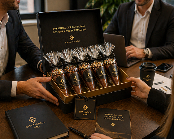 Cone Trufado Corporativo Personalizado | Brinde Premium Charmm