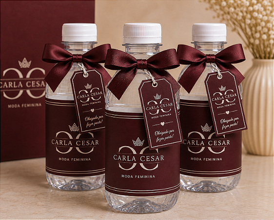 Charmm Chocolates – Mini Água Premium Personalizada para Eventos e Empresas