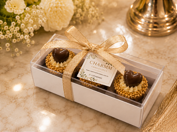 Cuore D’Oro | Copinhos de Chocolate Gourmet Recheados (10 unid)