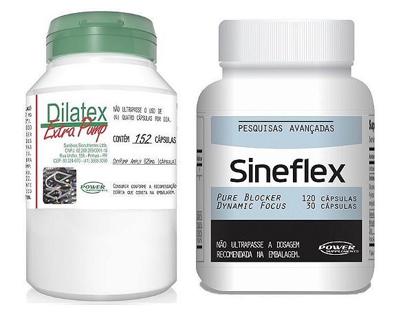 Dilatex e Sineflex - Combo da Power Supplements