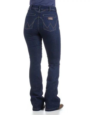 Calça Jeans Feminina Flare Azul com Elastano Wrangler